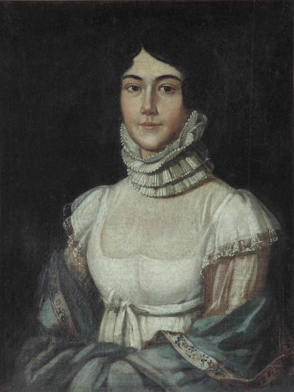 Portrét Marie Mikhaylovny Lermontové 1795-1817, 1810 od Unbekannt