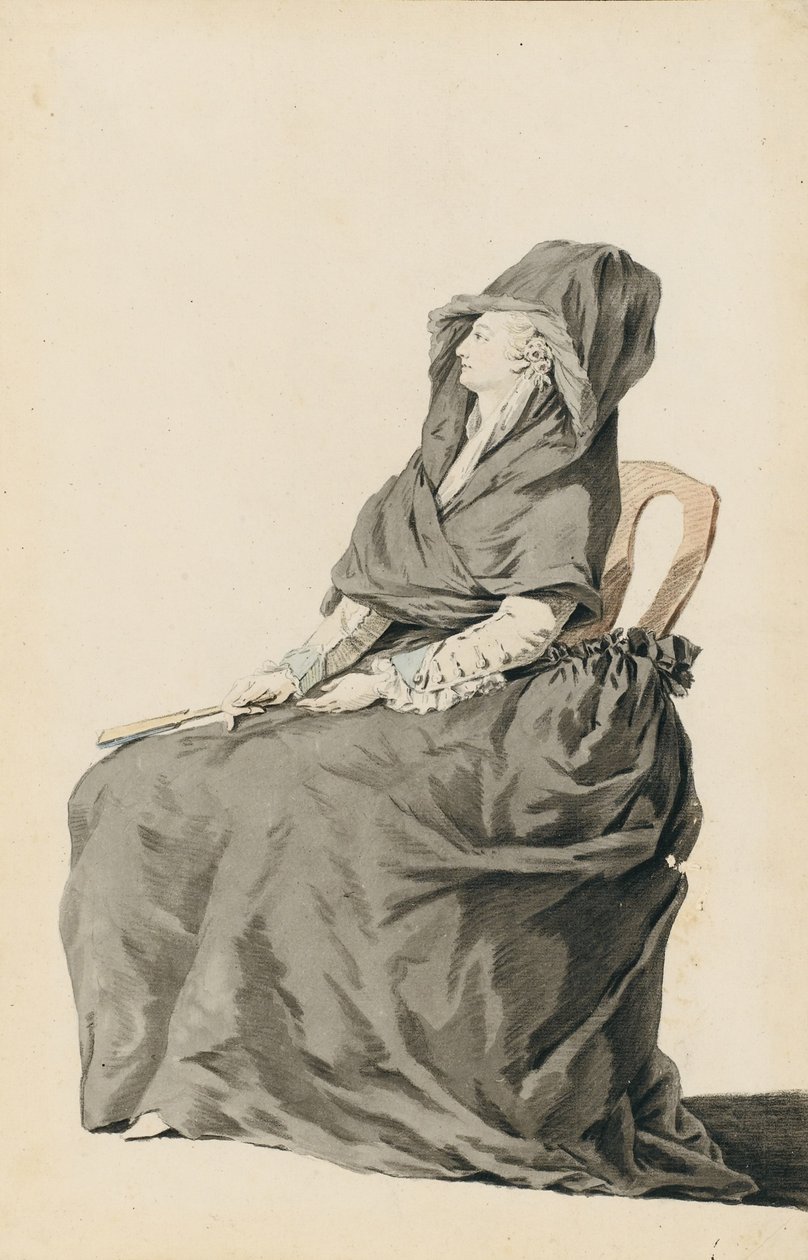 Portrét Marie Antoinetty během jejího soudu, 1793 od Unbekannt