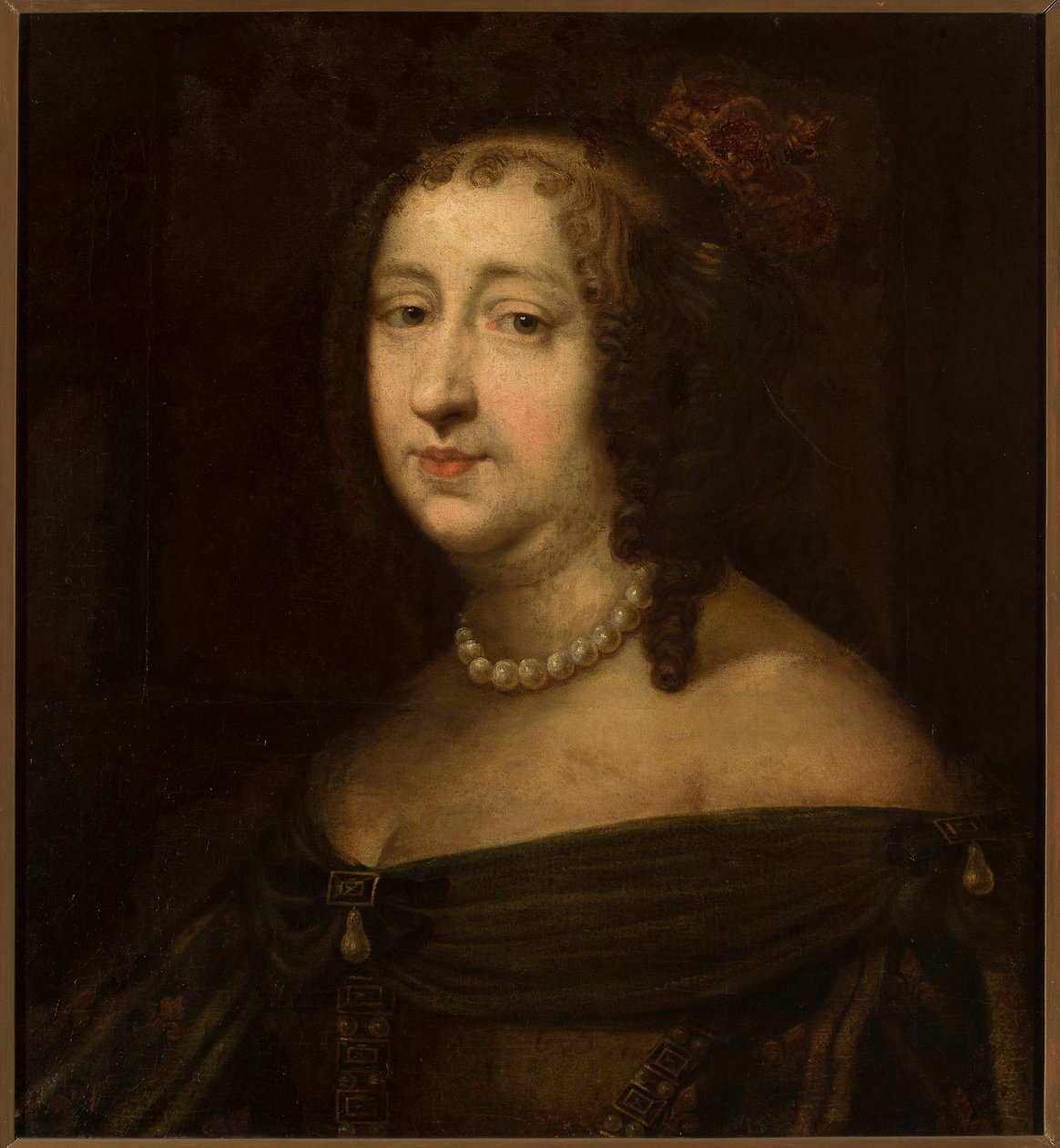 Portrét Marie Louise Gonzaga 1611-1667, polské královny, polovina 17. od Unbekannt