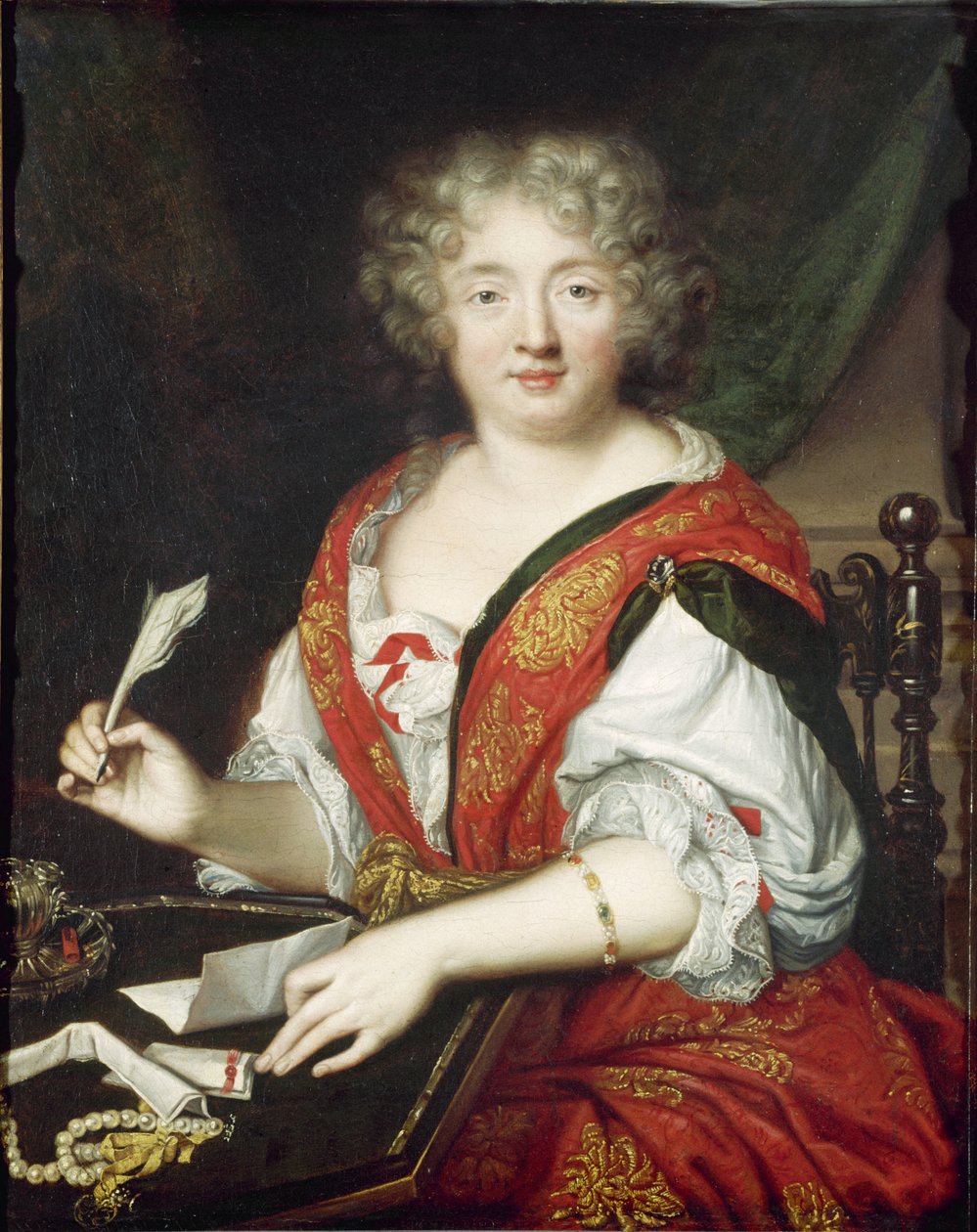 Portrét Marie de Rabutin-Chantal, markýza de Sévigné 1626-1696, c. 1680. od Unbekannt