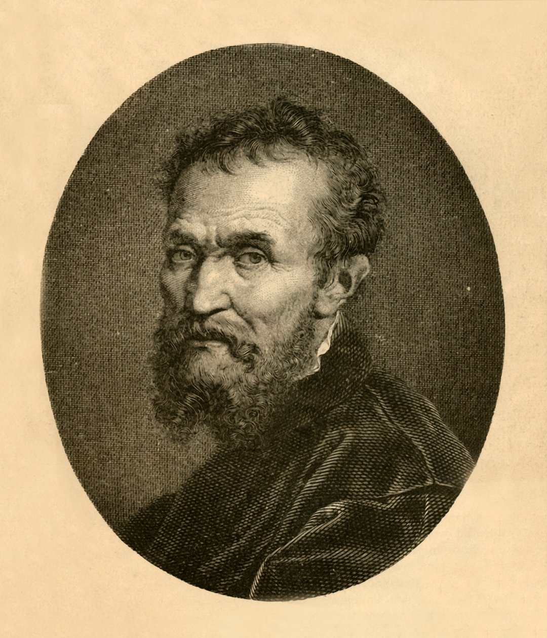 Portrét Michelangela Buonarrotiho, 1881. od Unbekannt