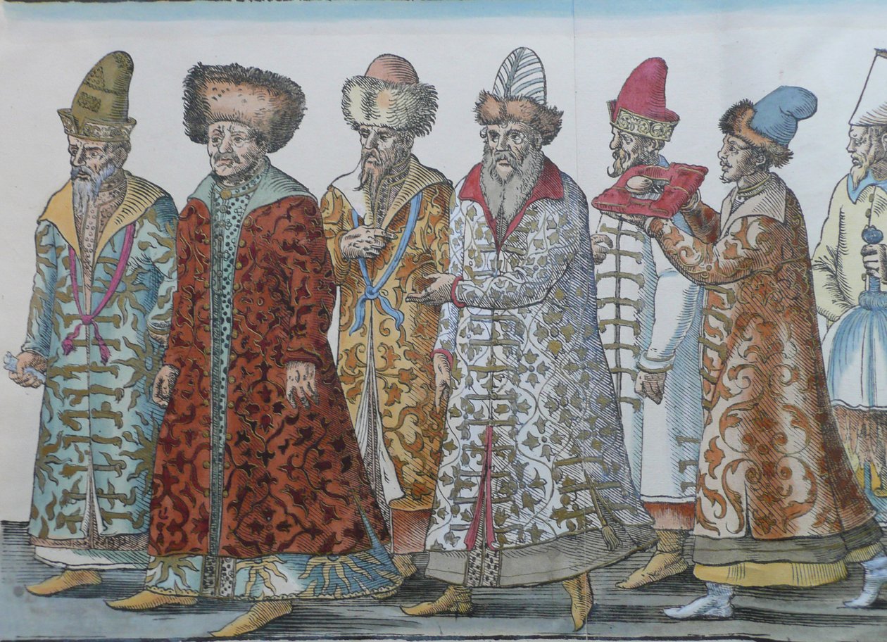 Portrét moskevských panovníků Ivana III., Vasilije III. Ivanoviče, Ivana IV. Ruska a doprovodu od Unbekannt