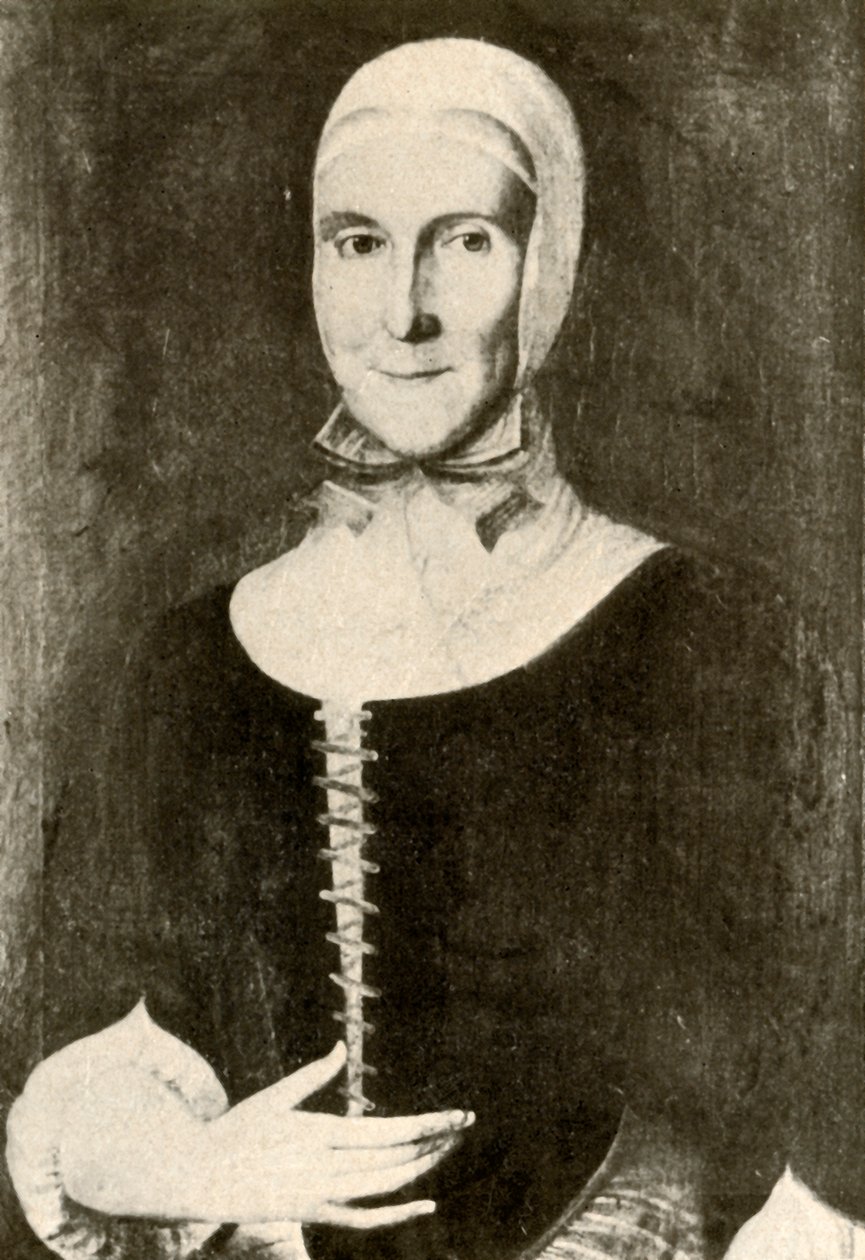Portrét paní Elisabeth Boehler na moravském sídlišti, Pensylvánie, 1787, 1937. od Unbekannt