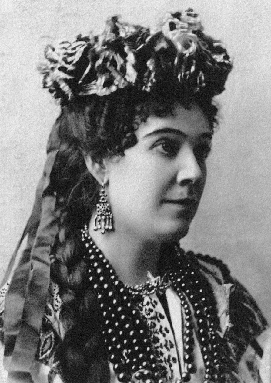 Portrét Naděždy Ivanovny Zabela-Vrubel 1868-1913, 1898. od Unbekannt