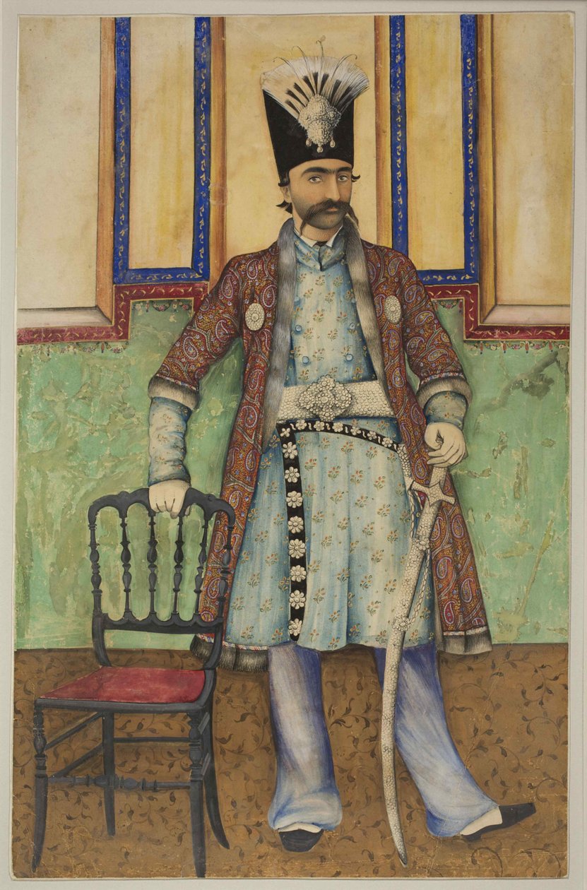 Portrét Nasser al-Din Shah Qajar 1831-1896, Shahanshah of Persia, ca 1855. od Unbekannt