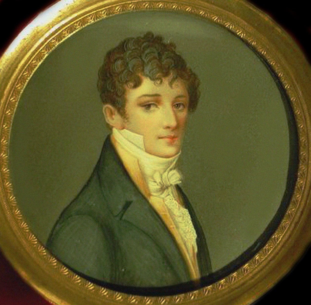 Portrét Nikolaje Afanasjeviče Gončarova 1787-1861, otec Natalyi Pushkinas od Unbekannt