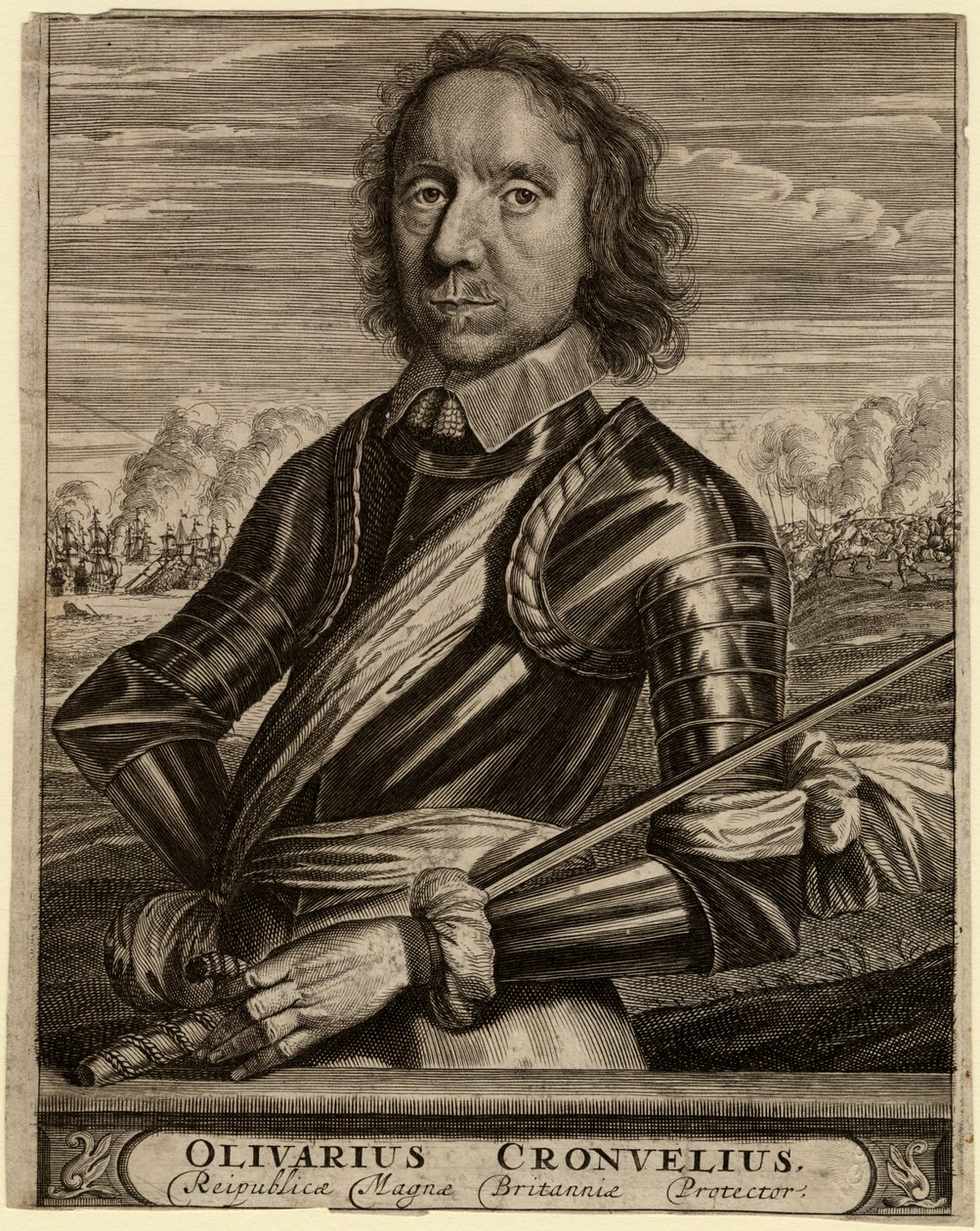 Portrét Olivera Cromwella, 1653 od Unbekannt
