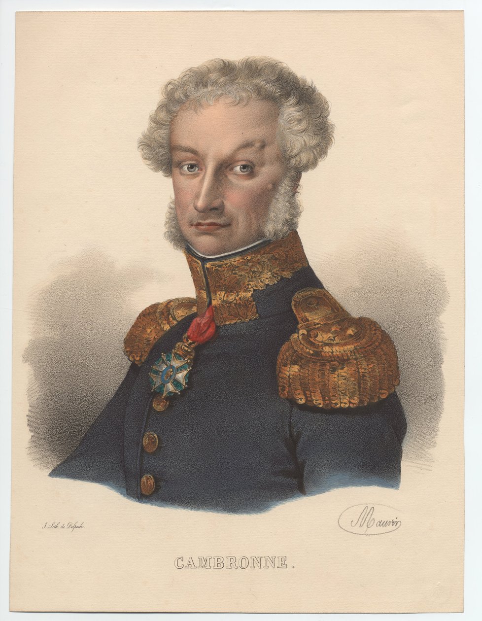 Portrét Pierra Cambronna 1770-1842, 1835 od Unbekannt
