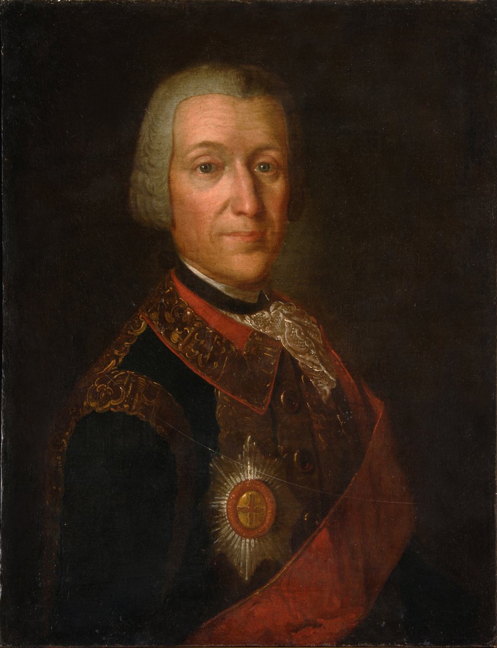 Portrét prince Fjodora Ivanoviče Golitsyna 1700-1759, 50. léta od Unbekannt