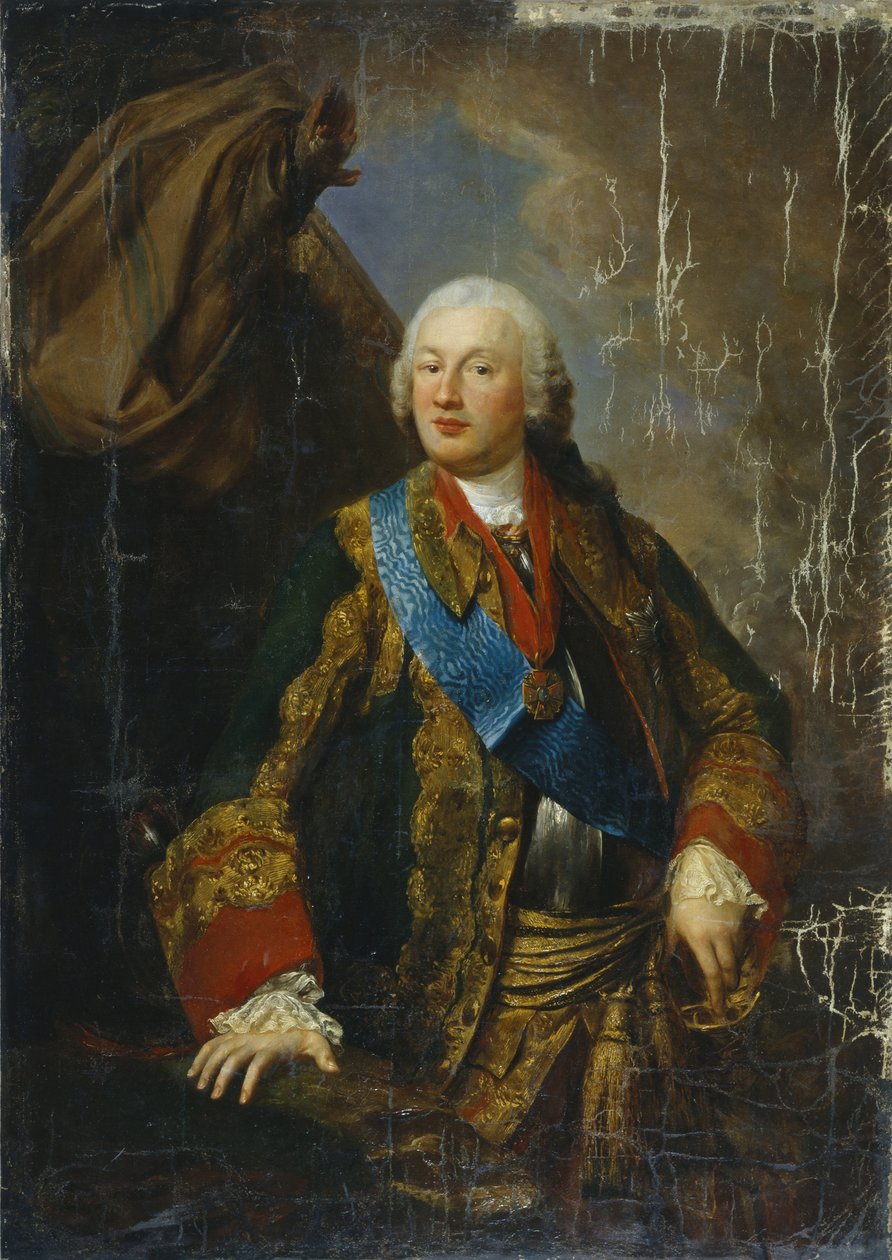 Portrét knížete Michaila Nikitiče Volkonského 1713-1788, polovina 18. stol. od Unbekannt