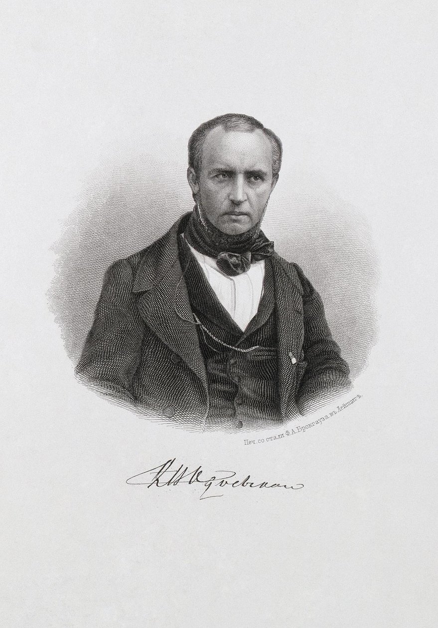 Portrét knížete Vladimíra Fjodoroviče Odojevského 1803-1869, c. 1874 od Unbekannt