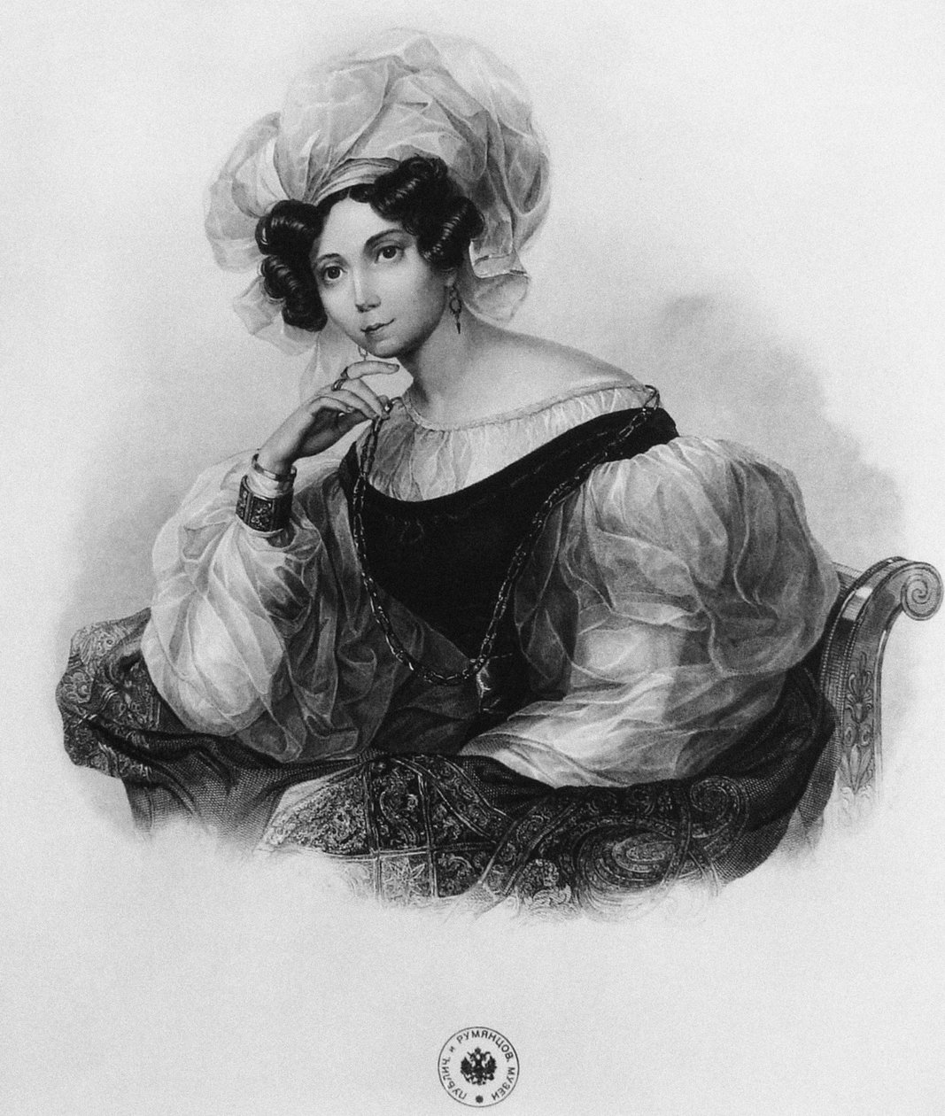 Portrét princezny Zinaidy Alexandrovny Volkonské 1792-1862 od Unbekannt