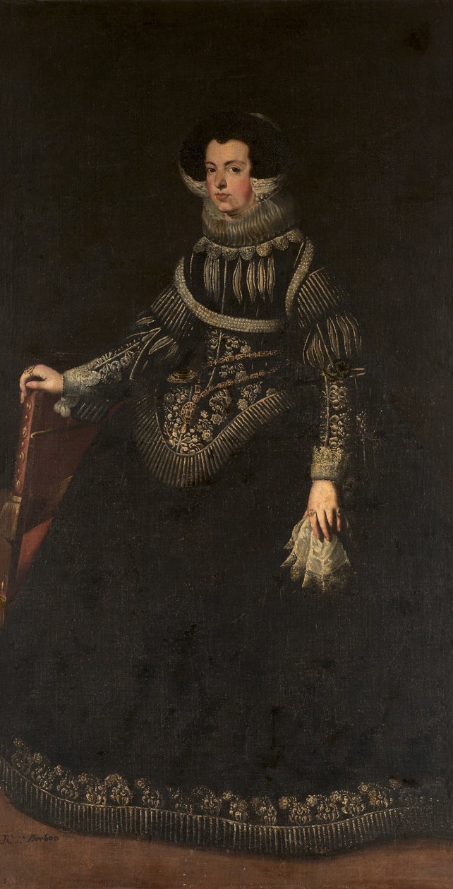 Portrét francouzské královny Alžběty 1602-1644, manželky španělské královny od Unbekannt