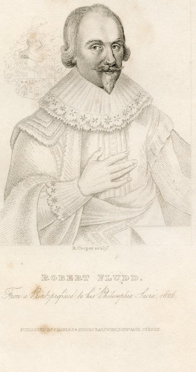 Portrét Roberta Fludda 1574-1637, 1626 od Unbekannt