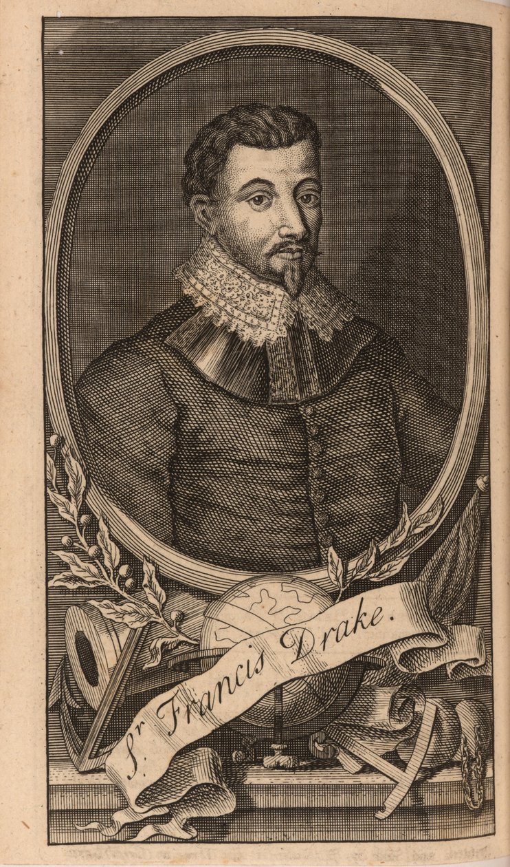 Portrét sira Francise Drakea, 1741. od Unbekannt