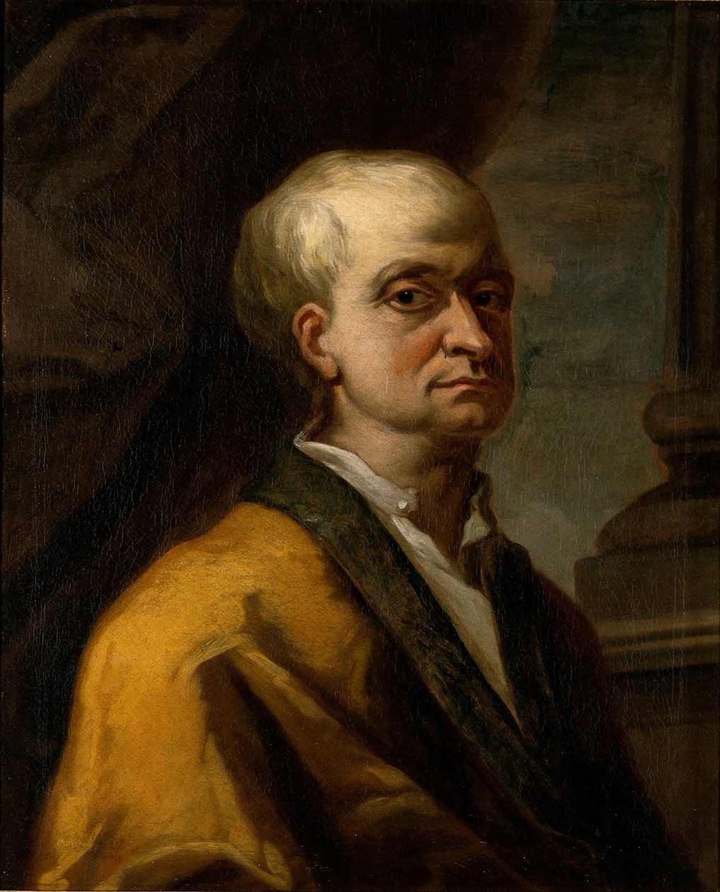 Portrét sira Isaaca Newtona 1642-1727, 1710 od Unbekannt