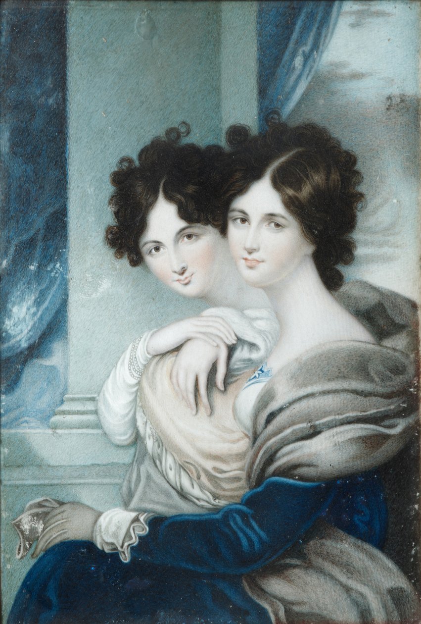 Portrét sester princezen Anny Petrovna 1777-1805 a Ekateriny Petrovna 1783-1830 Lopukhin od Unbekannt