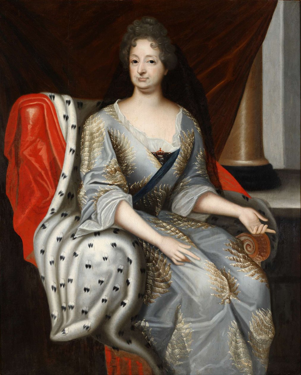 Portrét Sophie Falcké 1630-1714, kurfiřta z Brunswick-Lüneburgu, cca 1690 od Unbekannt