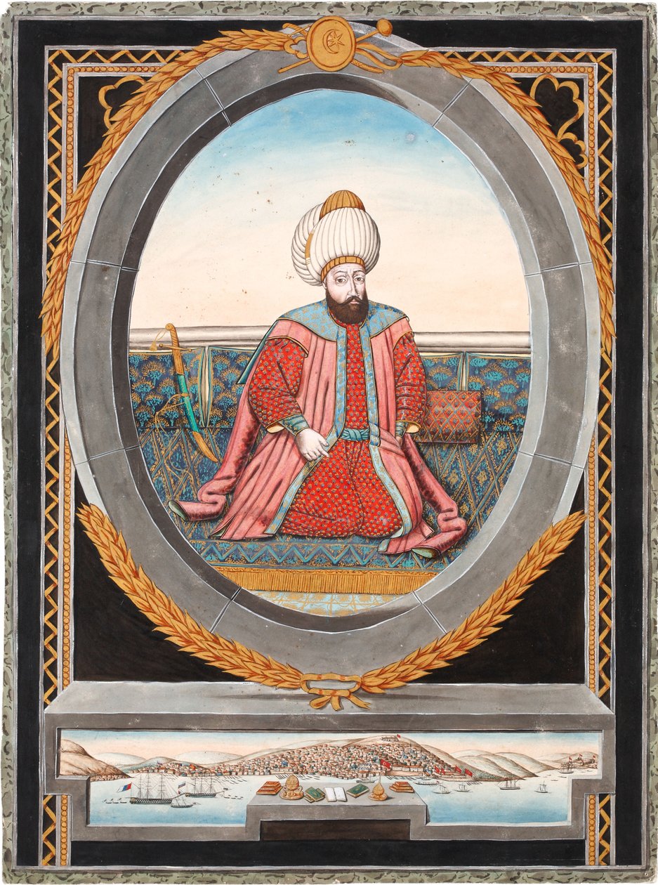 Portrét sultána Murada II 1404-1451 od Unbekannt
