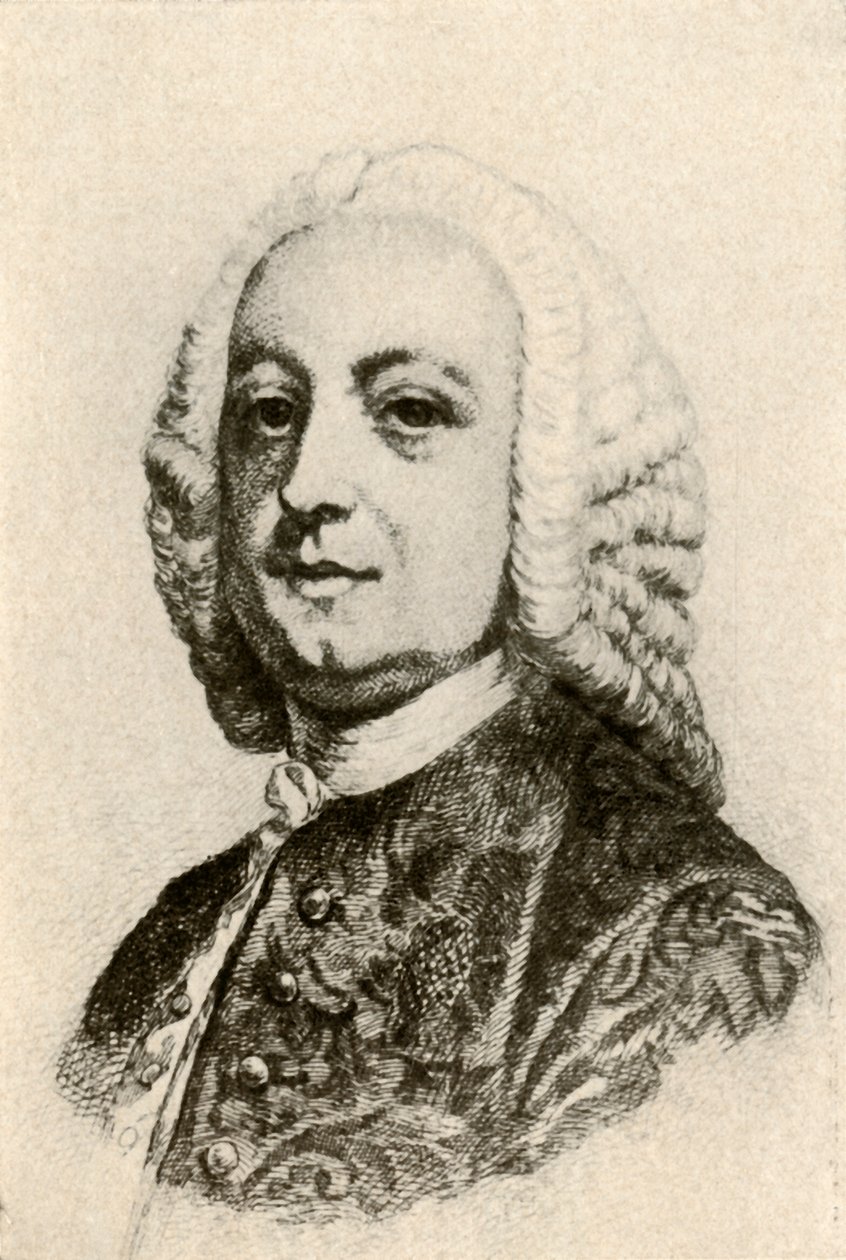 Portrét Thomase Penna, koloniálního guvernéra, c1760, 1937. od Unbekannt