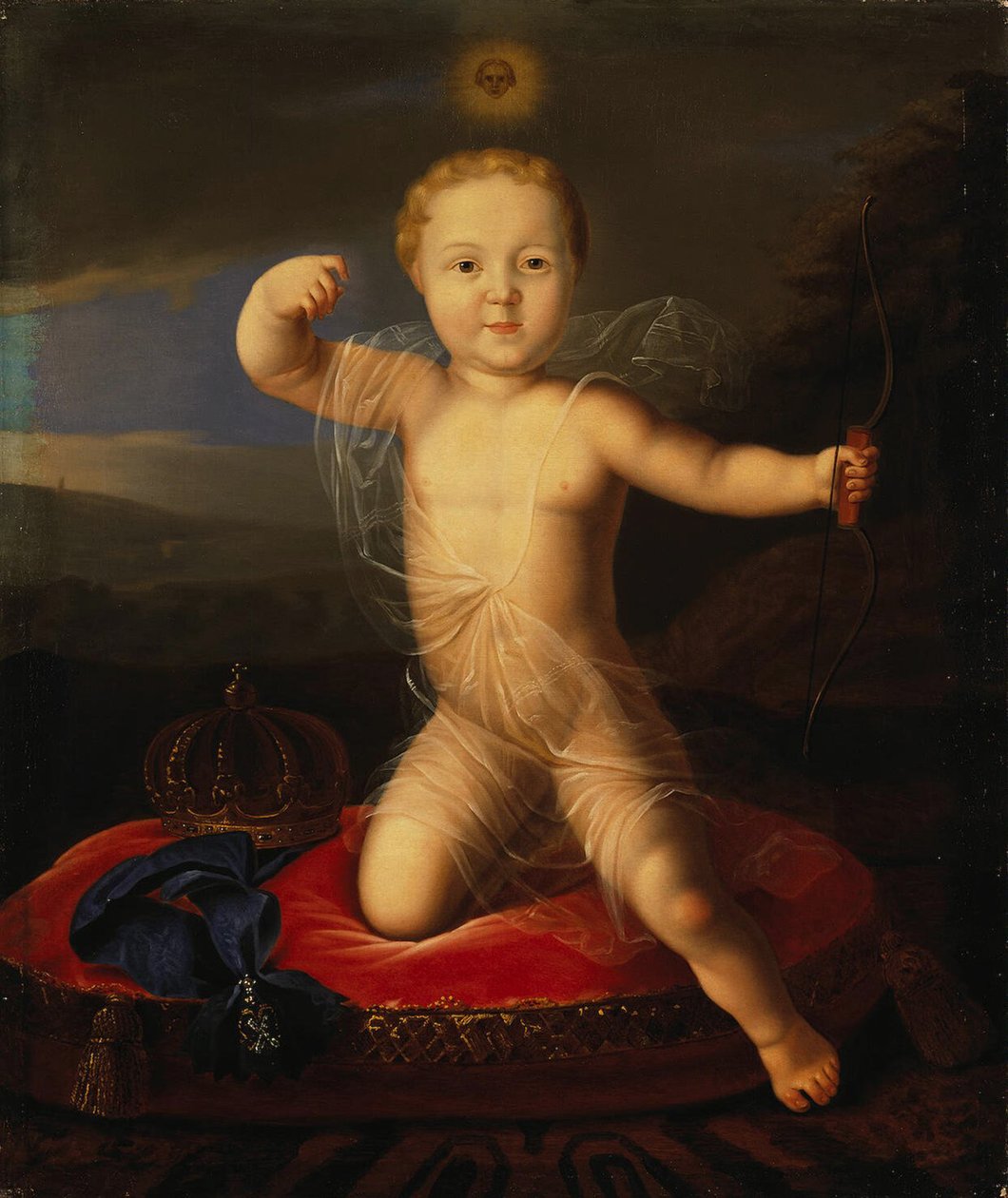 Portrét careviče Petra Petroviče z Ruska 1715-1719, první čtvrtina 19. stol. od Unbekannt