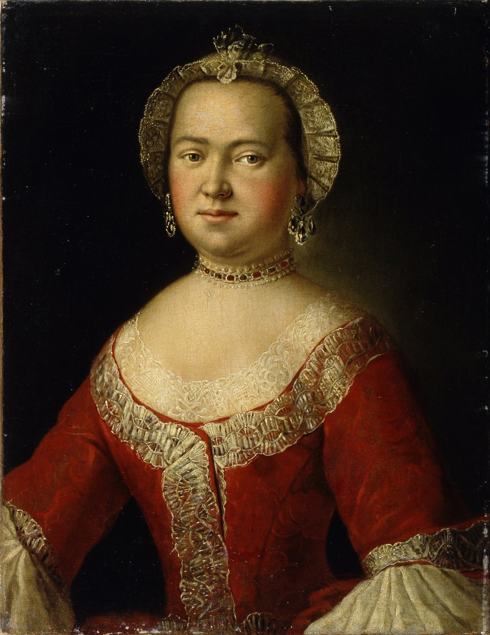 Portrét Vera Dmitrievna Rezvaya 1809-1849, počátek 19. století od Unbekannt