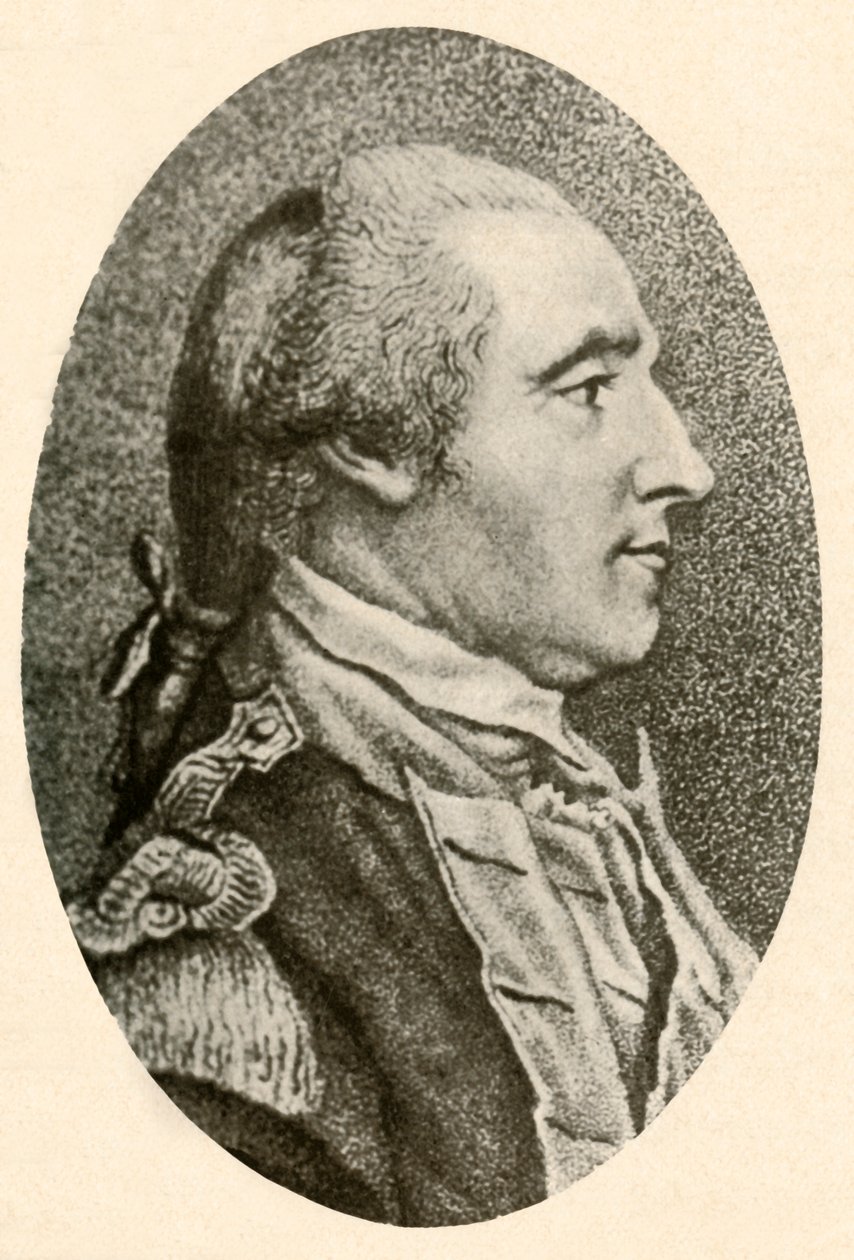 Portrét Washingtona, nakreslený ze života, ukazující vlasy ve frontě na prasečí ocas, c1770, 1937. od Unbekannt