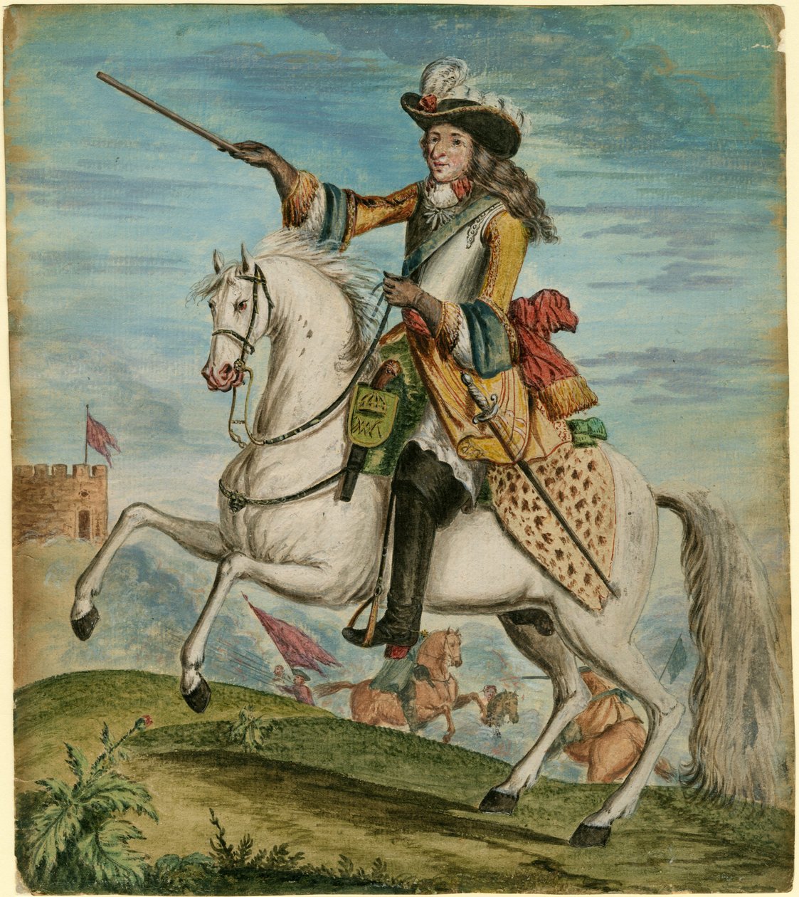 Portrét Williama III z Anglie 1650-1702, cca 1690 od Unbekannt