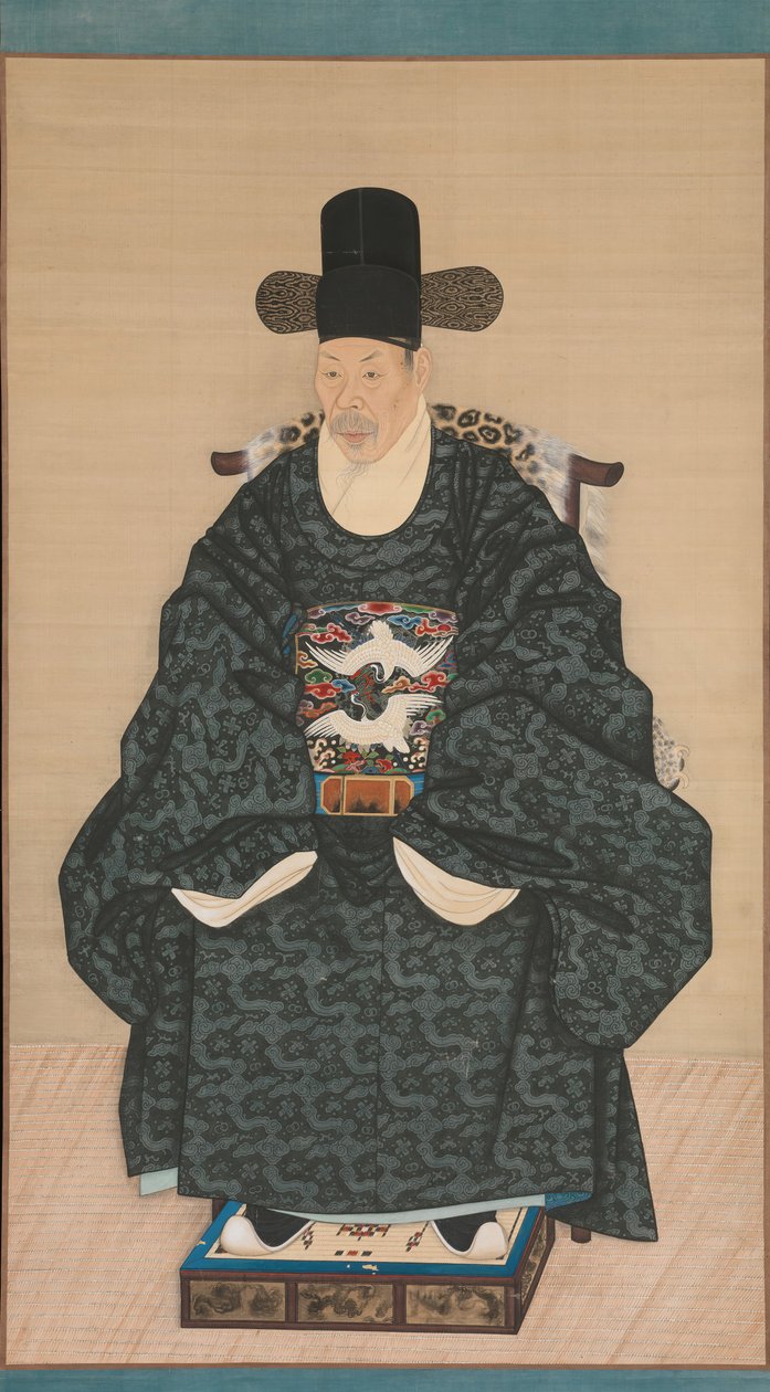 Portrét Yun Dongseom 1710-1795, ca. 1790-1805. od Unbekannt