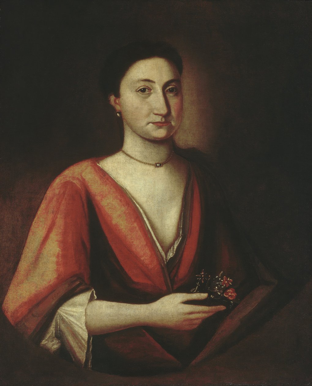 Portrét dámy Možná Hannah Stillman, 1720-30. od Unbekannt