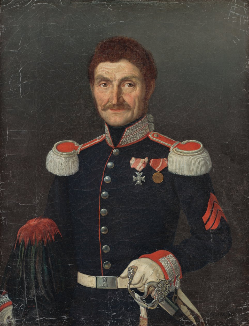 Portrét muže v uniformě od Unbekannt