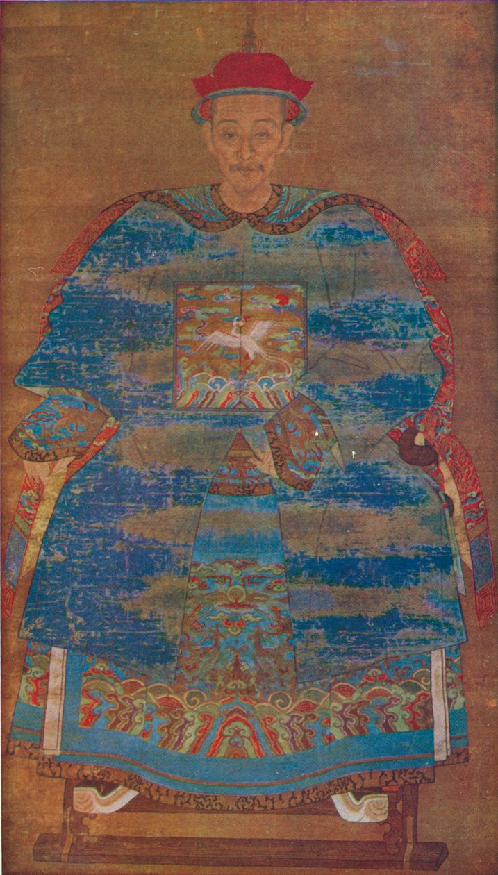Portrét mandžuského státníka, c17. století od Unbekannt