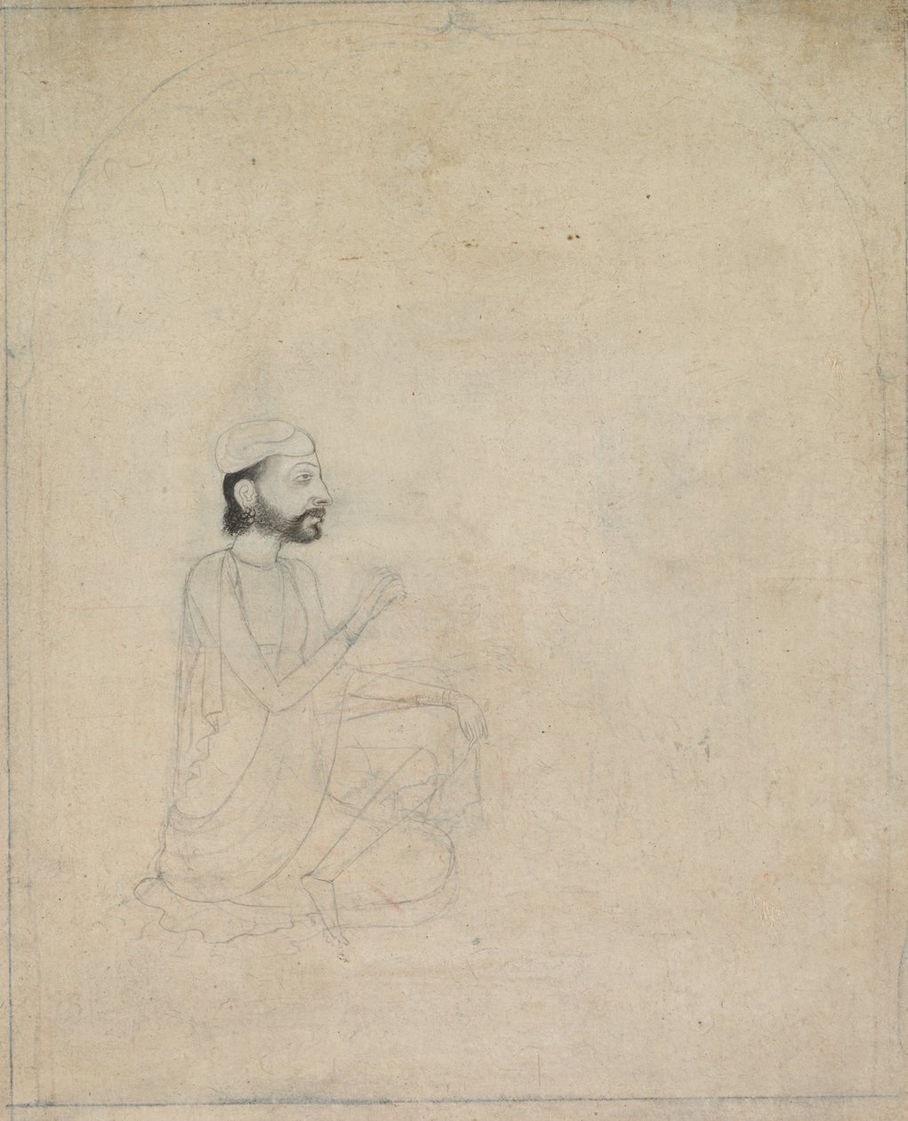Portrét sedícího muže, c. 1830-1850. od Unbekannt