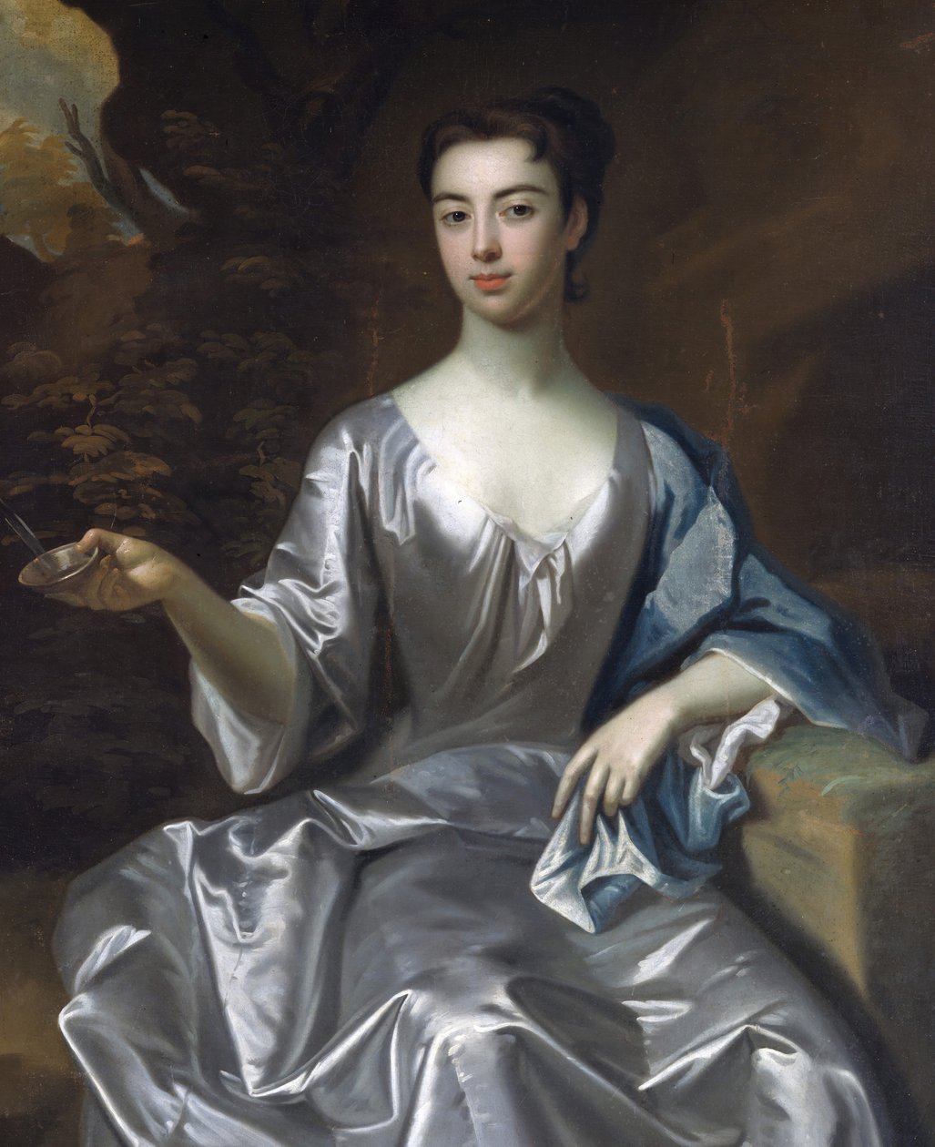 Portrét ženy, zvané Maria Taylor Byrd, 1700-1725. od Unbekannt