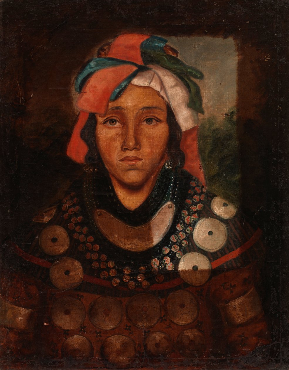 Portrét mladého muže Seminole Inda, ca. 1841-1845. od Unbekannt
