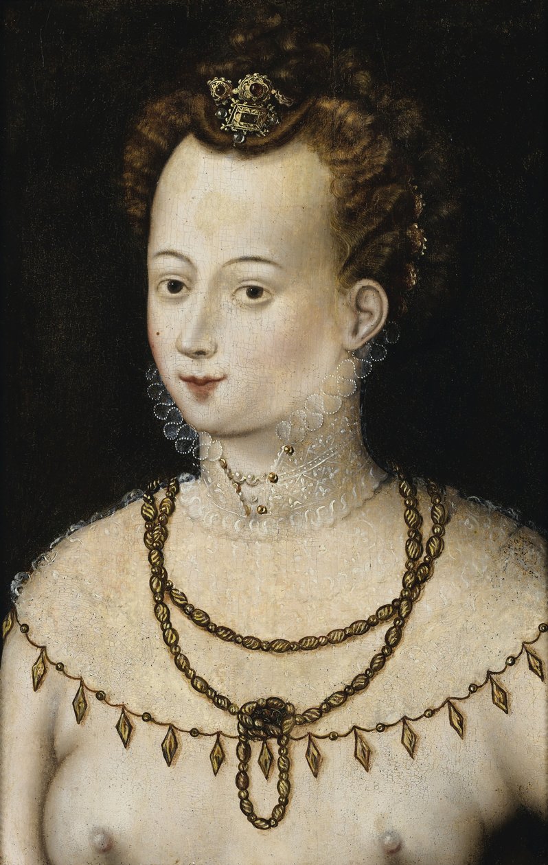 Portrét mladé dámy. Alegorie krásy, c. 1580 od Unbekannt