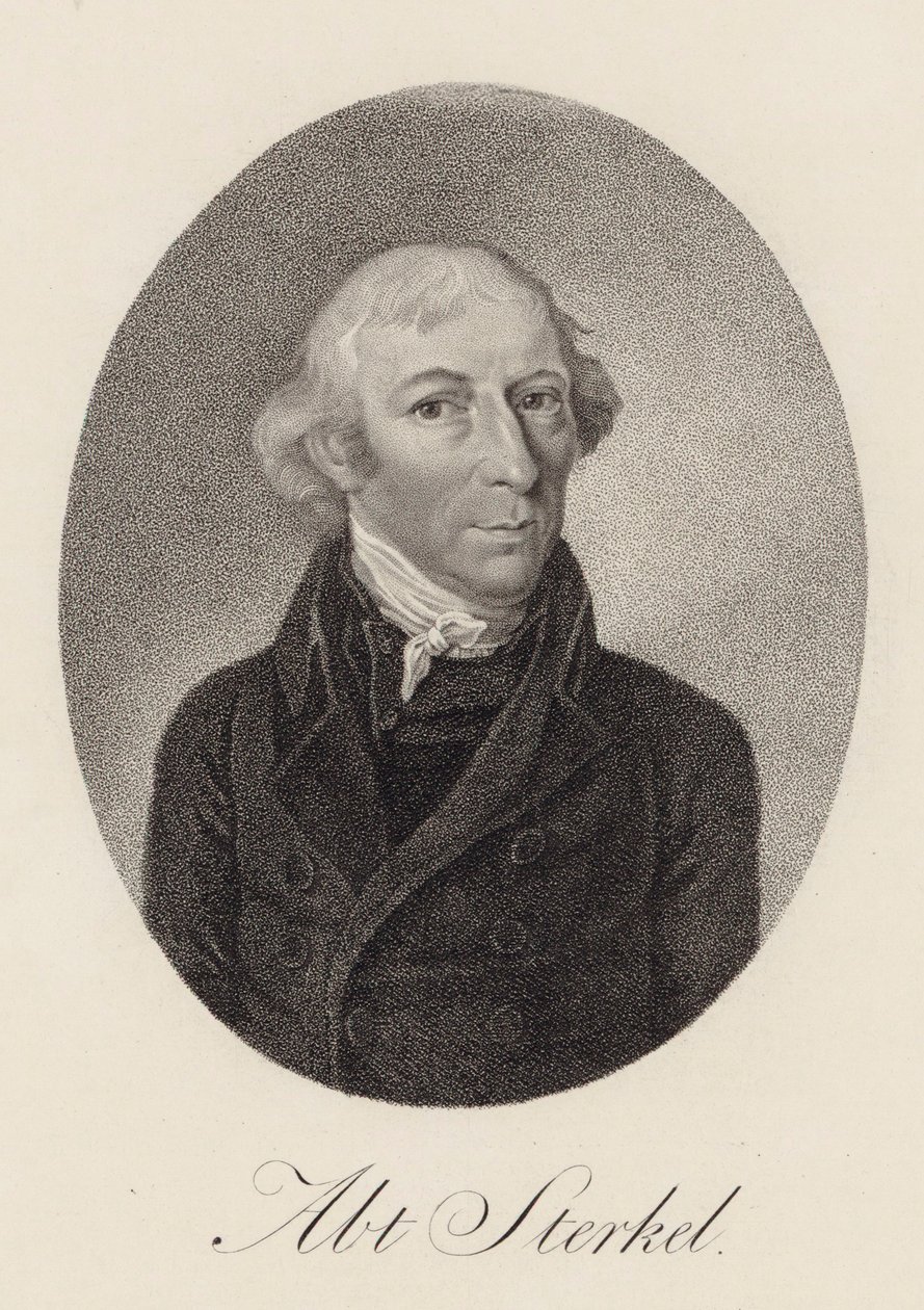 Portrét pianisty a skladatele Franze Xavera Sterkela 1750-1817, 1816. od Unbekannt