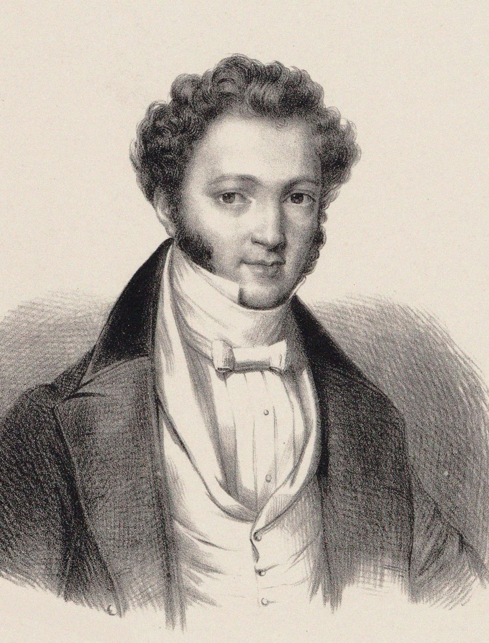 Portrét pianisty a skladatele Ignaze Moschelese 1794-1870 , od Unbekannt