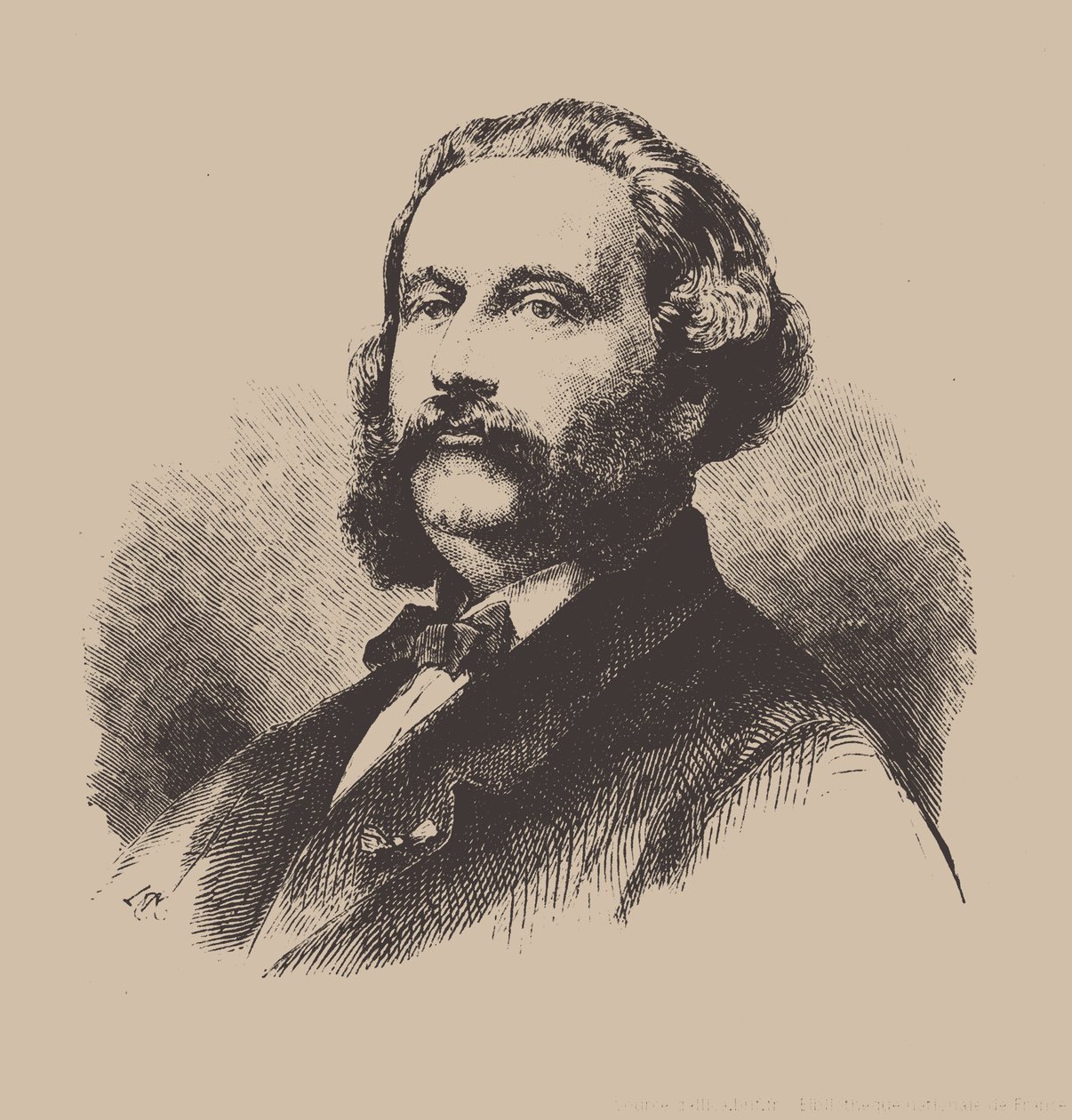 Portrét skladatele Alfreda Jaëlla 1832-1882. od Unbekannt