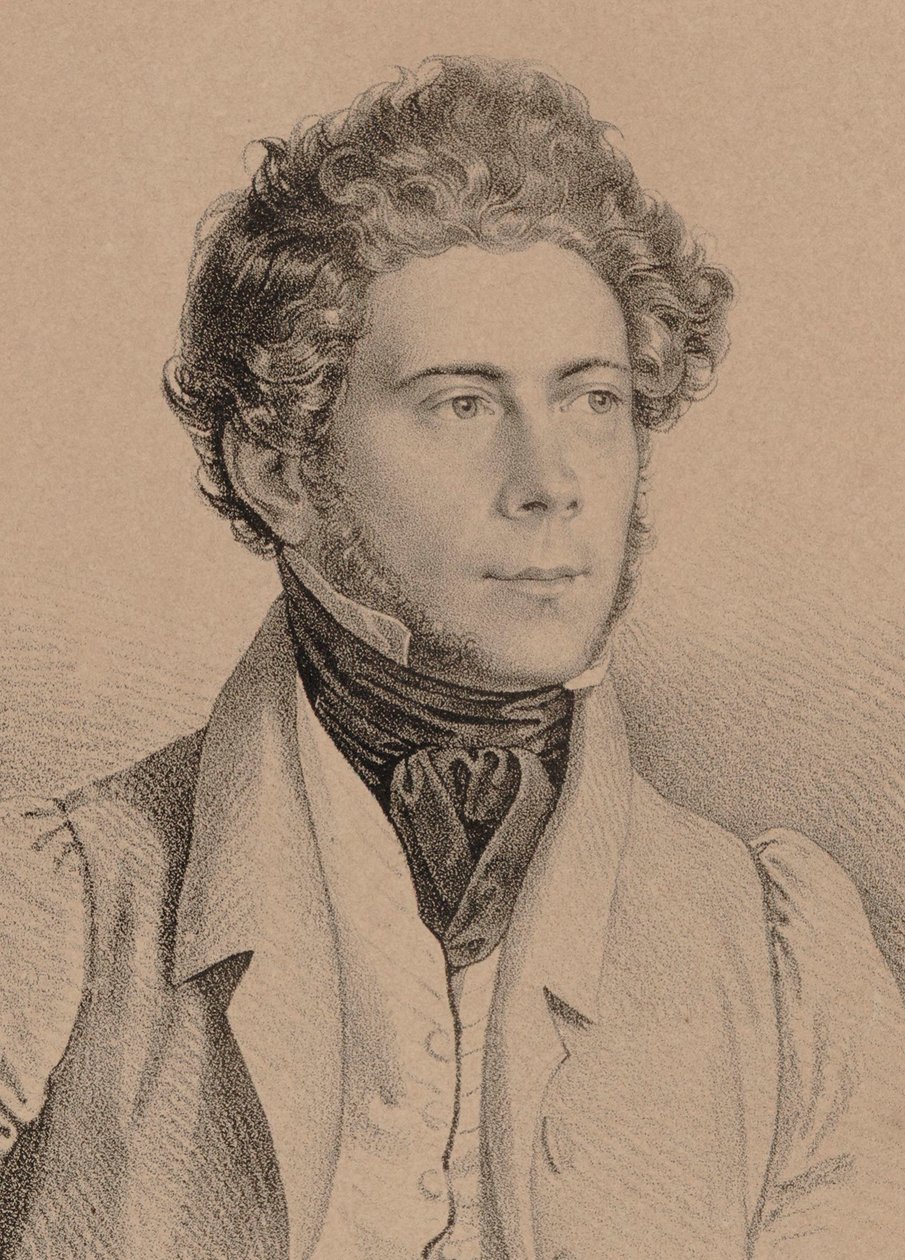 Portrét skladatele Josepha Lannera 1801-1843, 1830. od Unbekannt