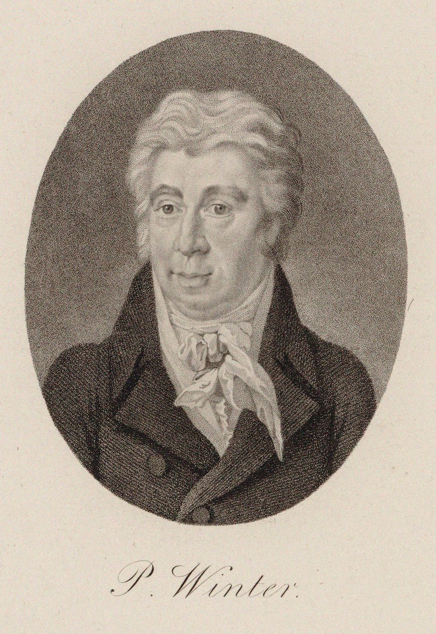 Portrét skladatele Petera von Wintera 1754-1825, cca 1825. od Unbekannt