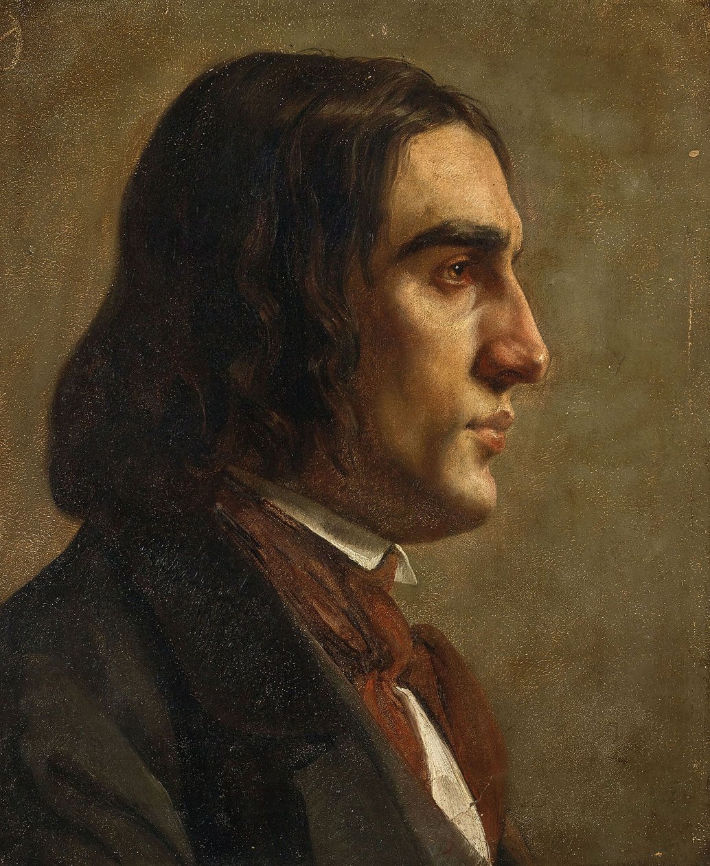 Portrét skladatele Roberta Schumanna 1810-1856, c. 1840. od Unbekannt