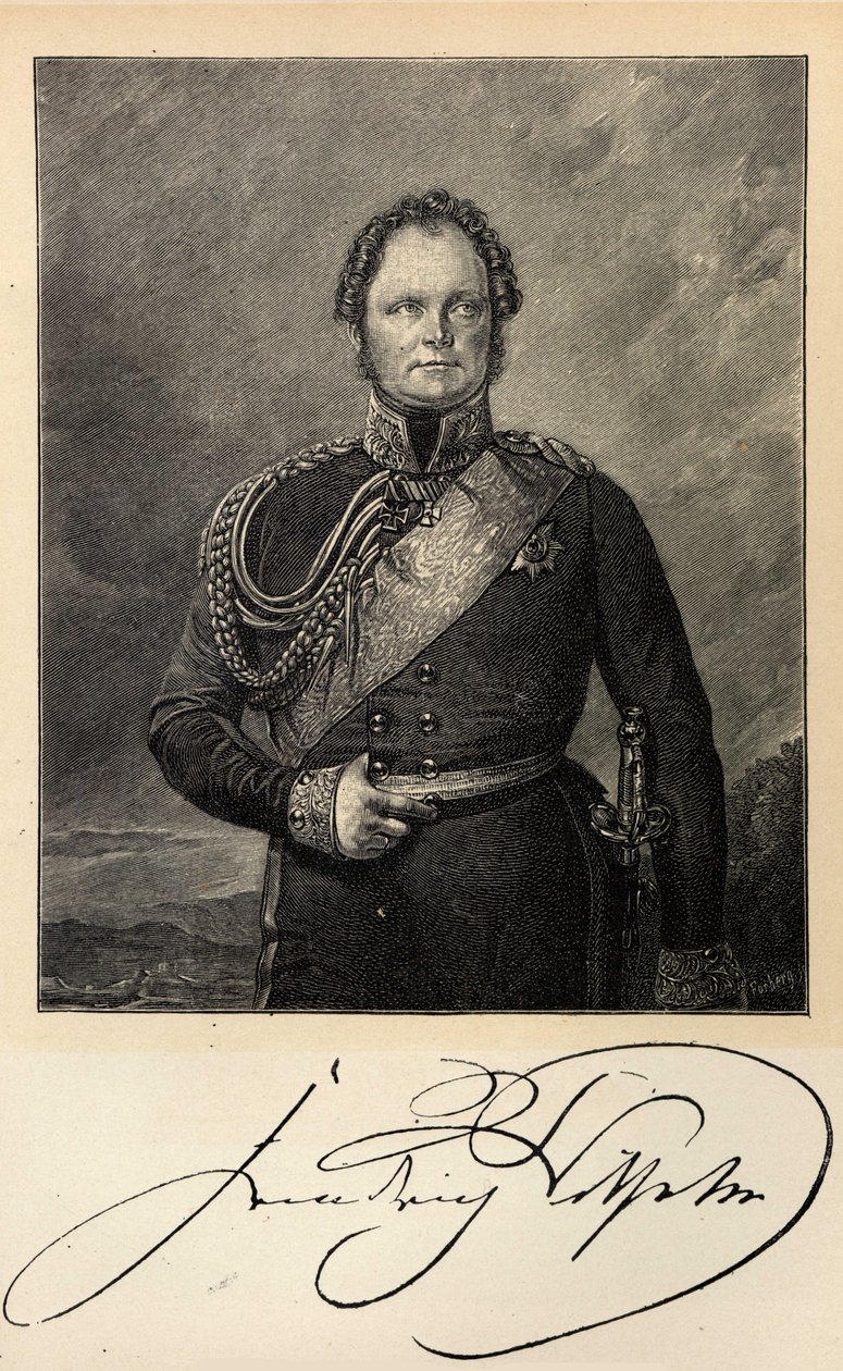Portrét pruského krále Fridricha Viléma IV. 1795-1861. od Unbekannt