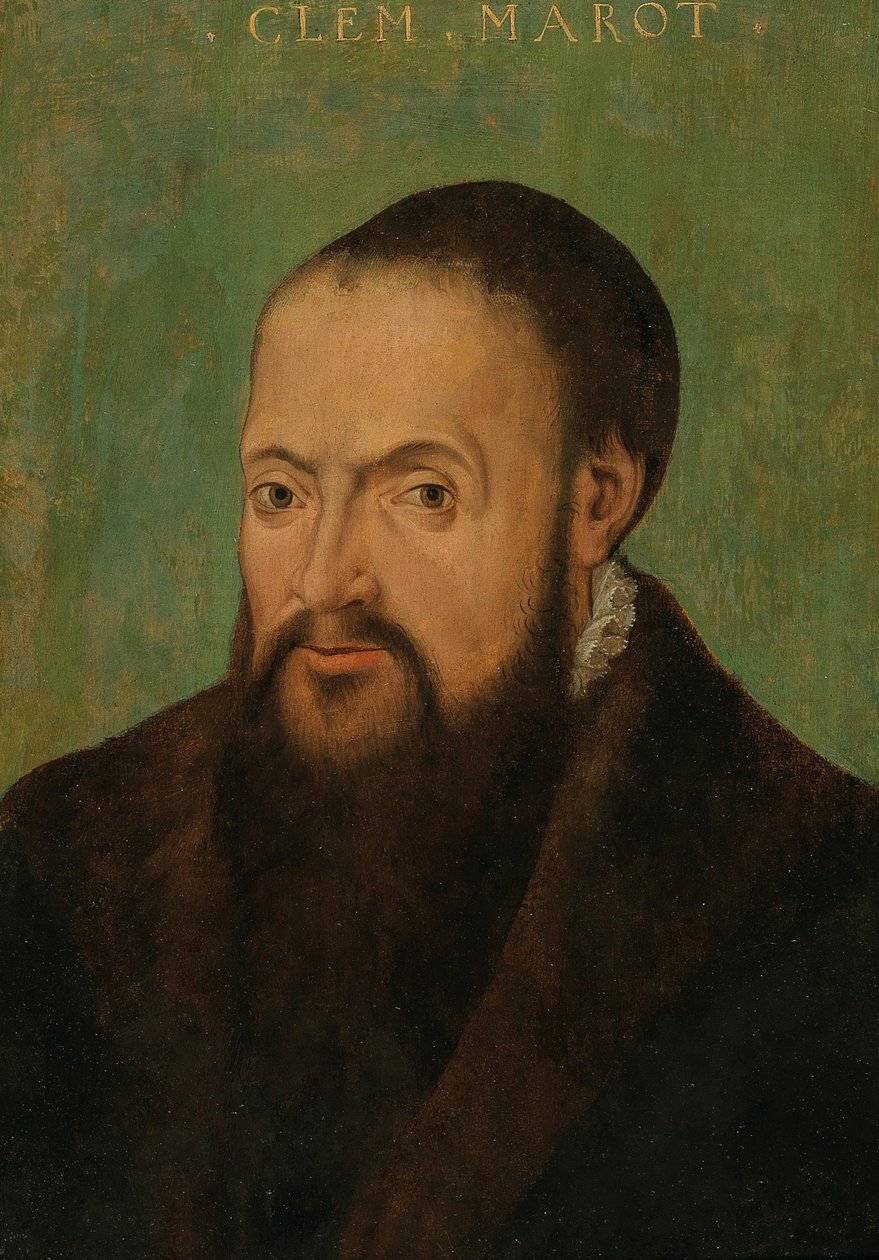 Portrét básníka Clémenta Marota 1496-1544, první polovina 16. stol. od Unbekannt