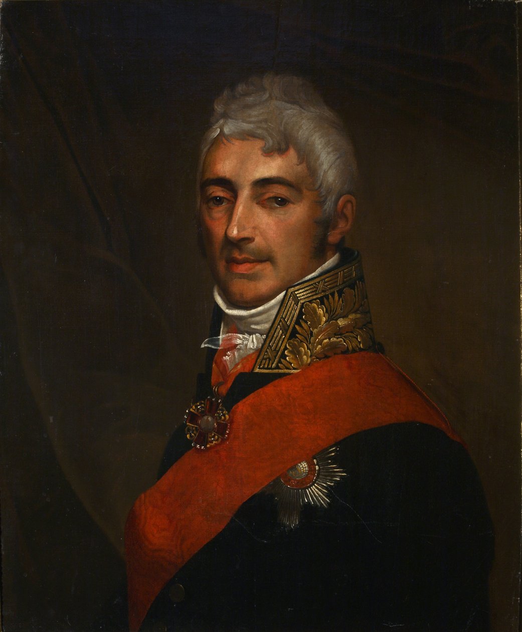 Portrét básníka Ivana Ivanoviče Dmitrijeva 1760-1837, 1810 od Unbekannt
