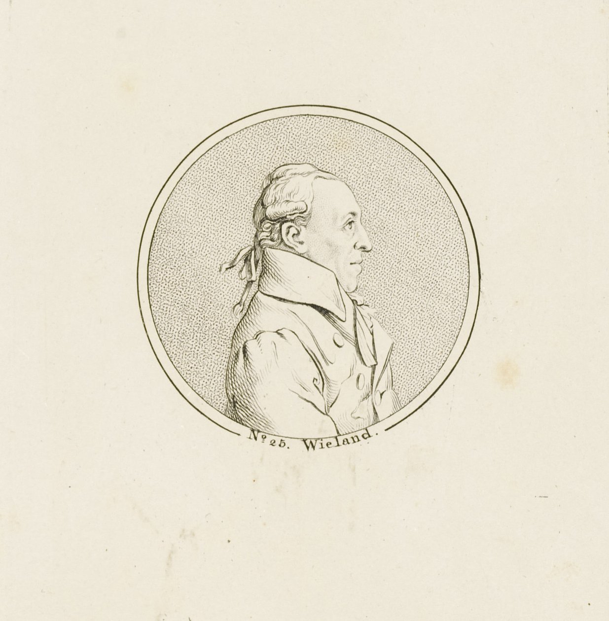 Portrét básníka a spisovatele Christopha Martina Wielanda 1733-1813, c. 1810. od Unbekannt