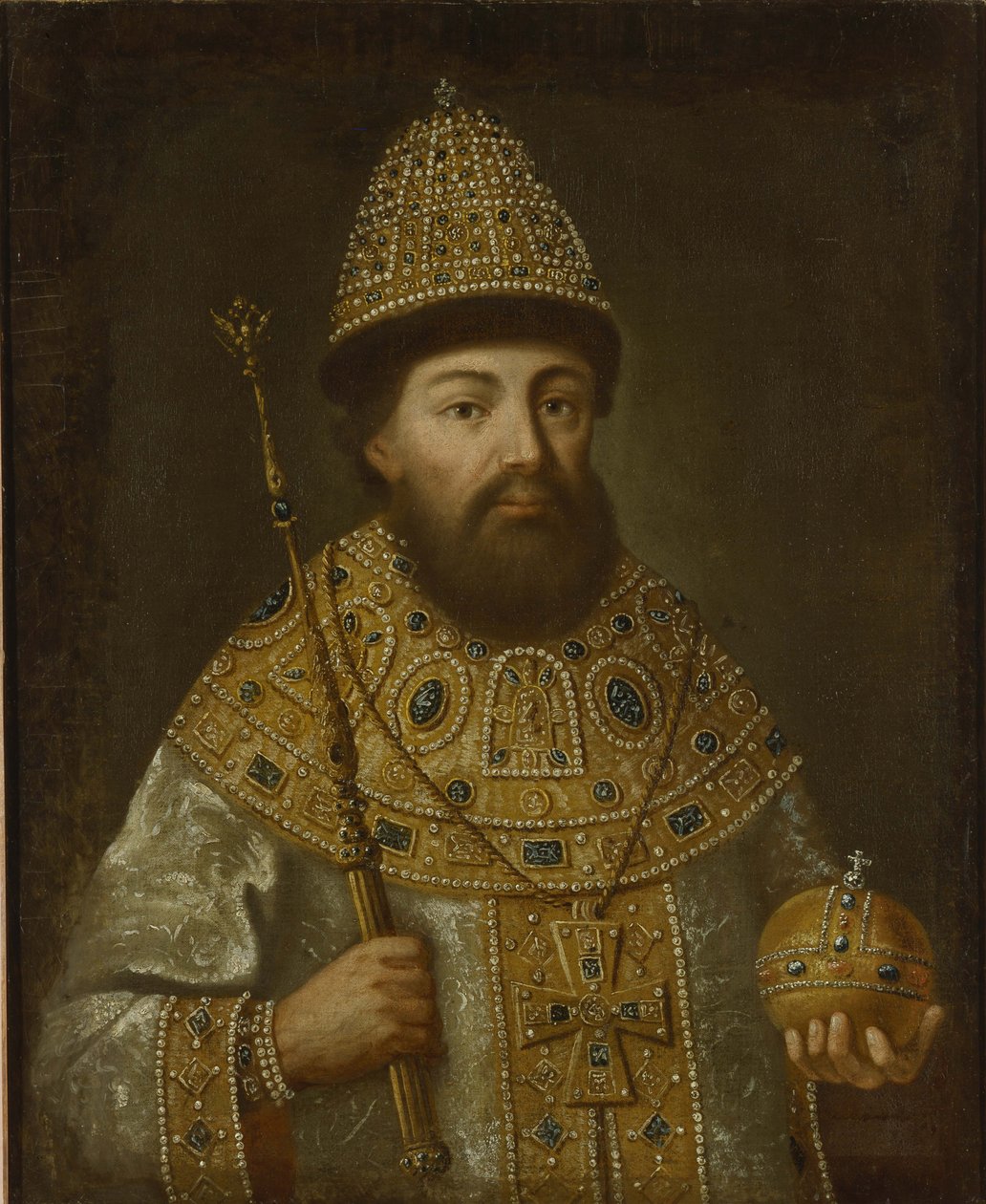 Portrét ruského cara Alexise I. Michajloviče 1629-1676, cca 1675 od Unbekannt