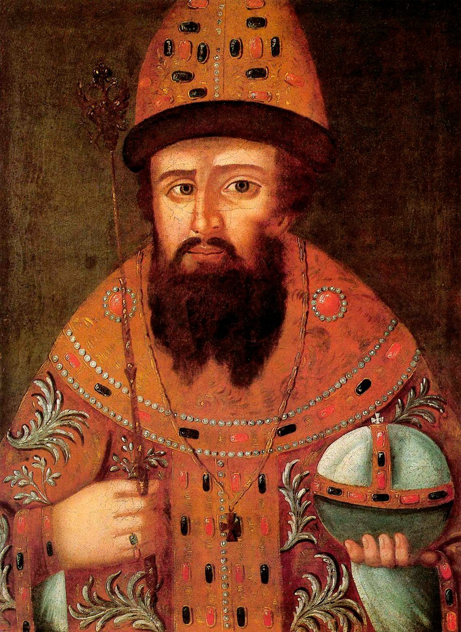 Portrét ruského cara Michaila I. Fjodoroviče, 1596-1645, počátek 17. století. od Unbekannt