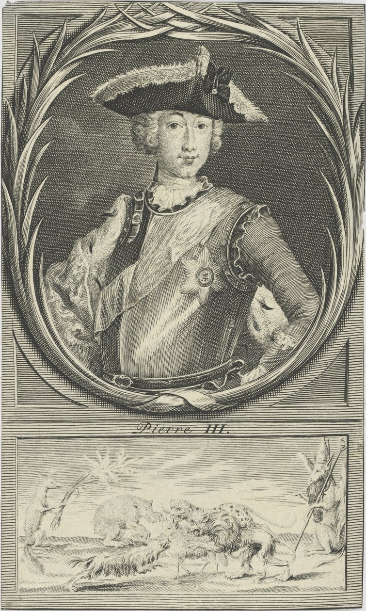 Portrét ruského cara Petra III. 1728-1762, c. 1750. od Unbekannt