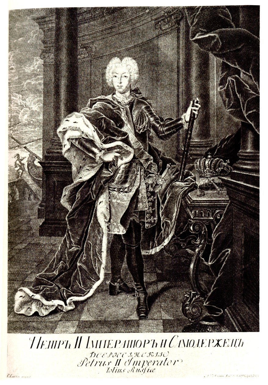Portrét ruského cara Petra II. 1715-1730 od Unbekannt